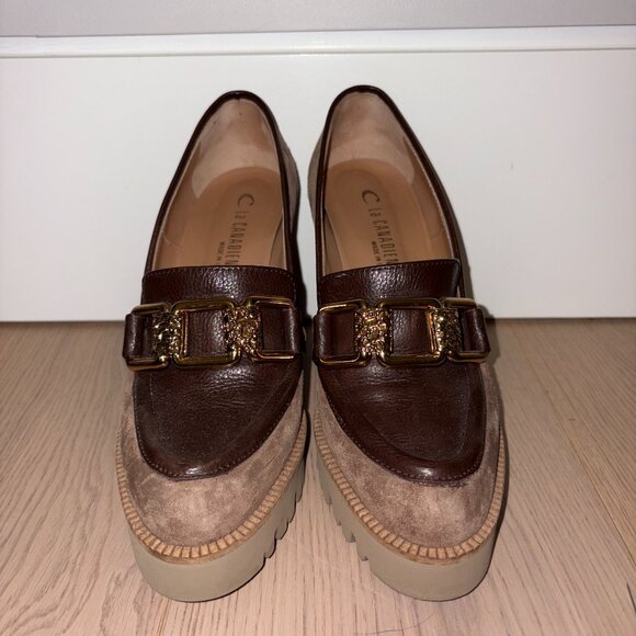 La Canadienne Suede/ Leather Clog - Picture 1 of 5